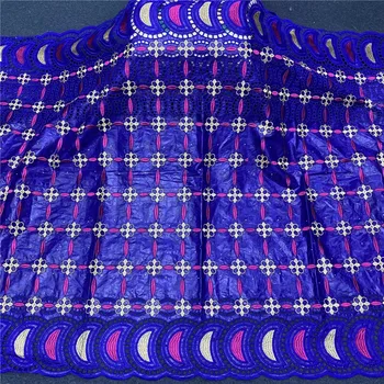 

african bazin riche fabric cotton dry basin brode lace fabric 5yards Swiss Voile In Switzerland Dubai Fabric 14L071131