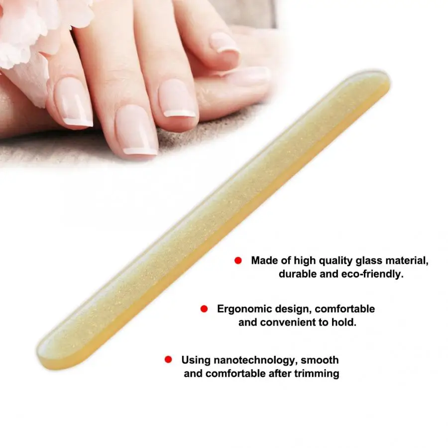 gold 12cm Nano Glass Dead Skin Grinding Foot Rasp File Callus Pedicure Care Tool Dead Skin Remover - Цвет: gold 12cm