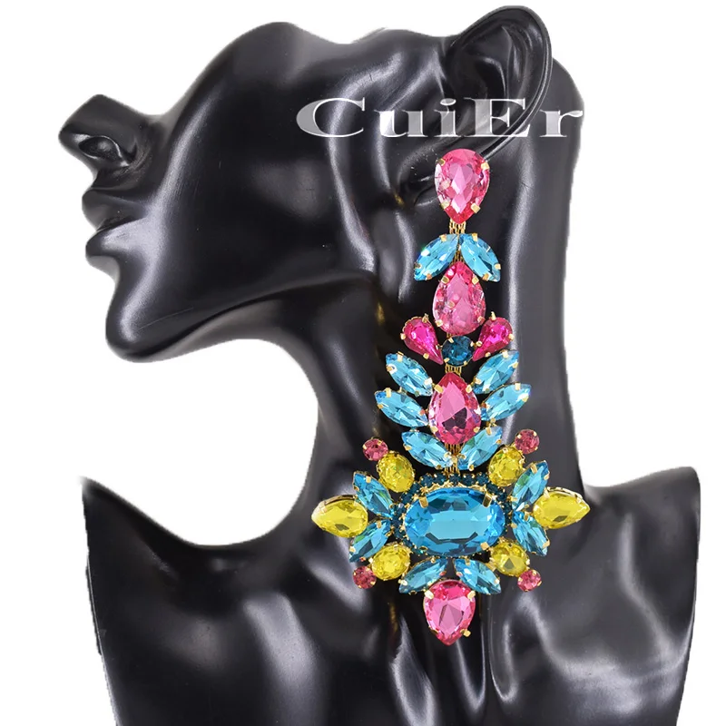 CuiEr 4 8 "Длинные искусственные кристаллы большие свадебные торжественные