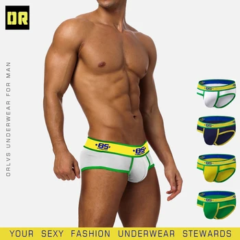 

BS Brand Sexy Men Underwear Gay Briefs Breathable Cotton Male Underpants Comfortable Panties Cueca Quick Dry Mesh Men Briefs