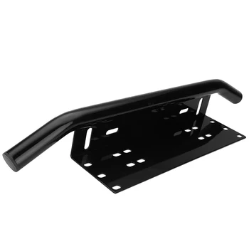 

Hot New 1pc 6061 T6-grade Aluminum Bull Bar Type Car SUV Bumper License Plate Work LED Lamp Bracket Kit