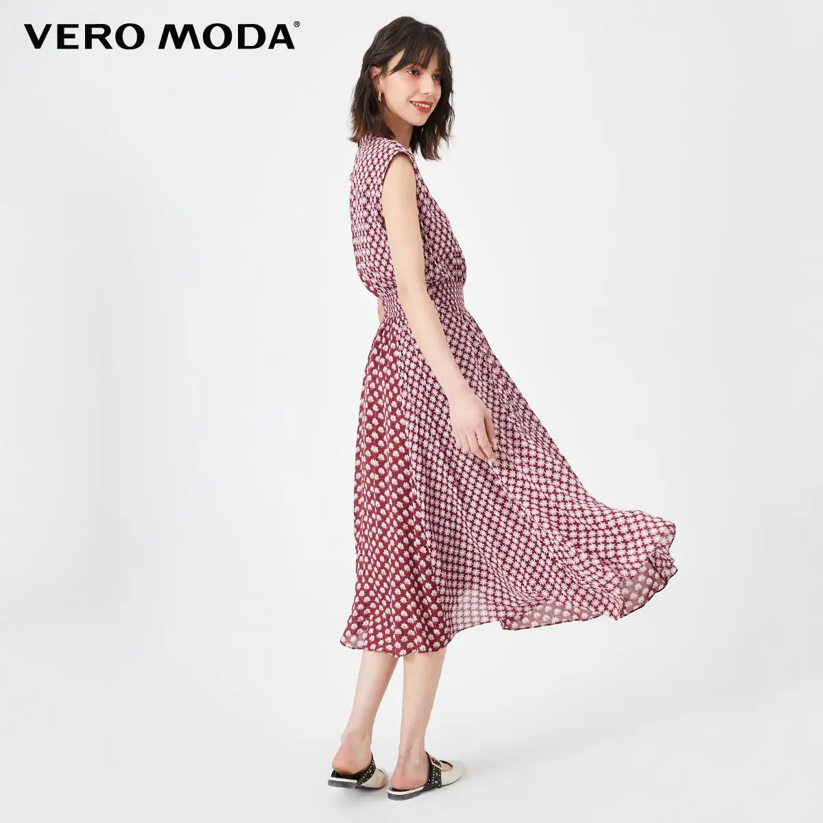 Vero Moda Women Boho Elegant Printed Sleeveless A-line Long Dress | 32017A529 - AliExpress Women's Clothing