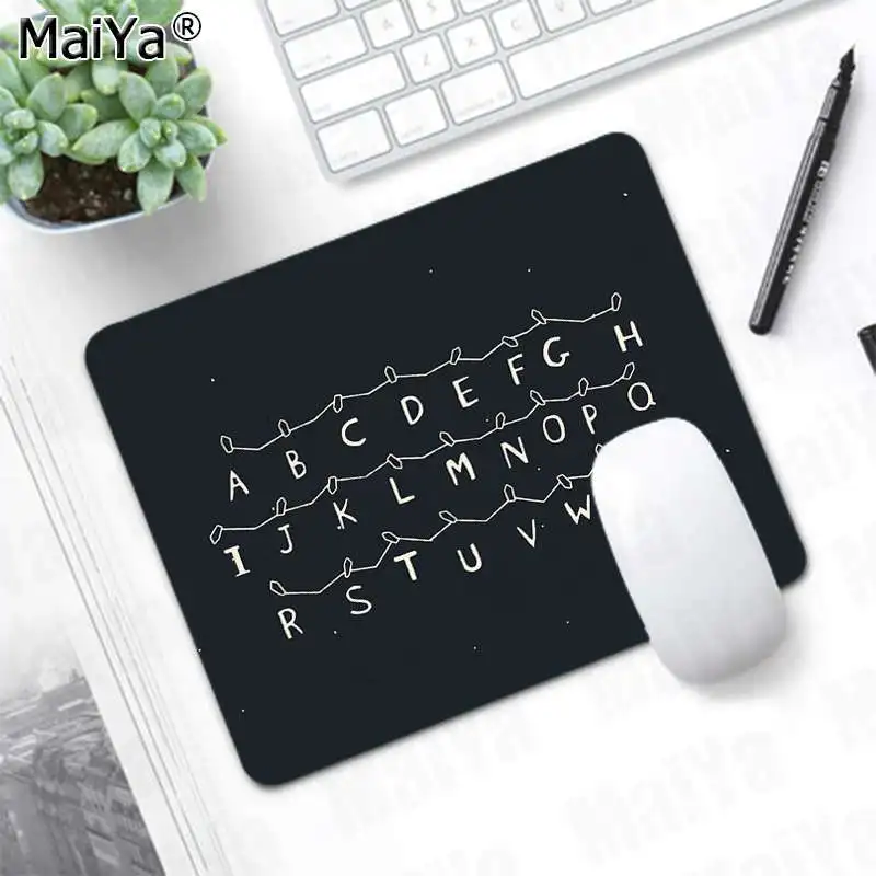 Not Lock Edge25x29cm Maiya странные вещи ТВ индивидуальные коврики для мышки ноутбук коврик для мышки в стиле аниме большой коврик для мыши клавиатуры коврик - Цвет: Not Lock Edge25x29cm
