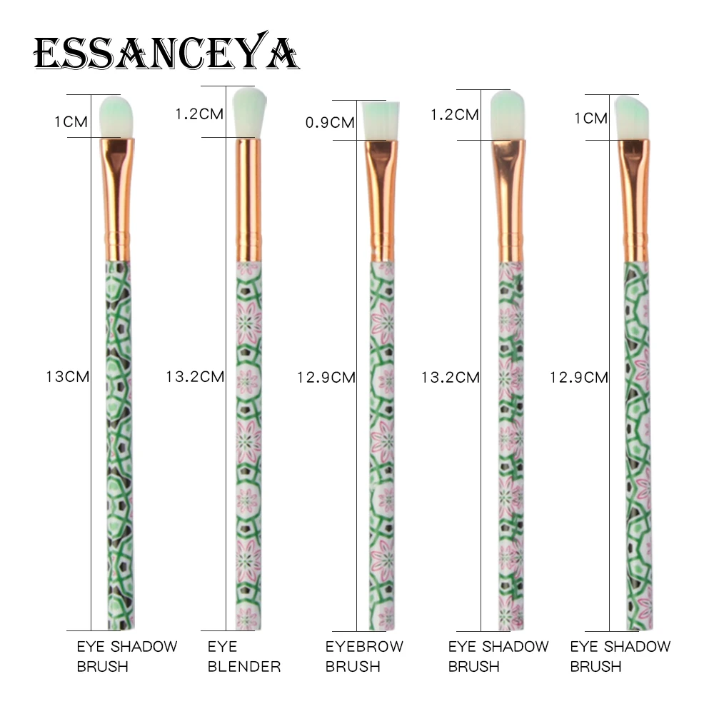 ESSANCEYA 7-20 шт набор профессиональных кистей для макияжа, модная пудра, основа для теней, ресниц, румян, Мраморная Кисть для макияжа, набор инструментов