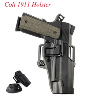 

Tactical Right Hand Gun Belt Holster For Colt 1911 Pistol Case Airsoft Military Combat Gun Carry Case Hunting Accessories