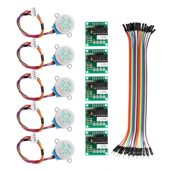 

5Pcs 5V Stepper Motor with ULN2003 Driver Board Dupont Cable for Arduino Reduction