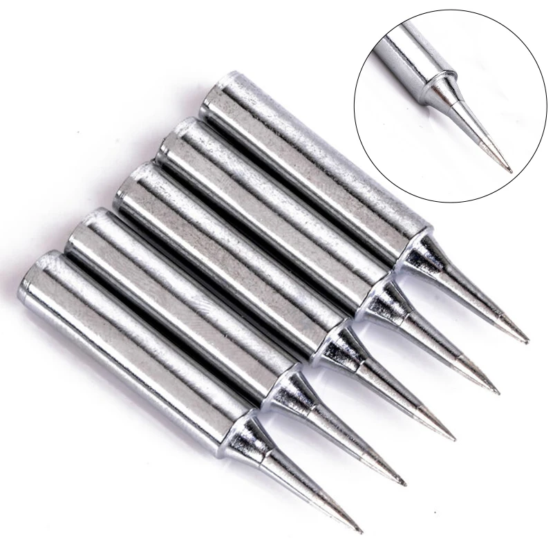 5pcs Soldering Tips Lead Free Replacement Soldering Tool Solder Iron Tips Head 900m-T-I 936 937 Welding Tool Accessories electric soldering iron