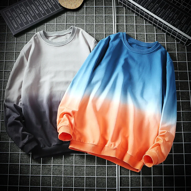 

Свитшот мужской, с градиентным переходом контрастных цветов, Осенний
