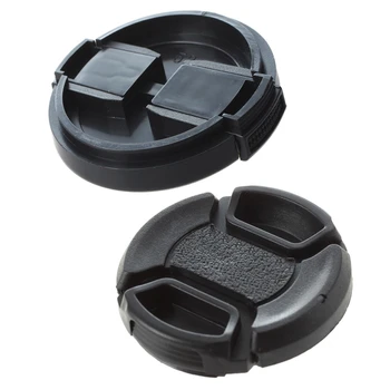 

2 Pcs Black Plastic Lens Cap for Camera Lens, 52mm & 40.5mm