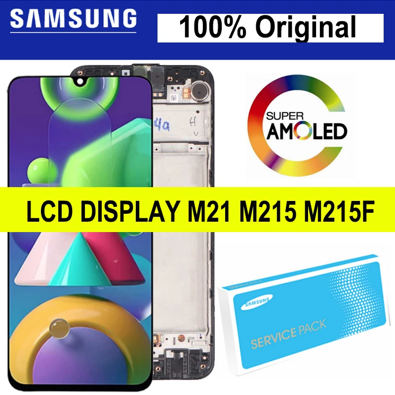 

TFT/OLED/Super AMOLED 6.4" Display For Samsung Galaxy M21 M215 M215F LCD With Touch Screen Digitizer M215F/DS LCD Assembly