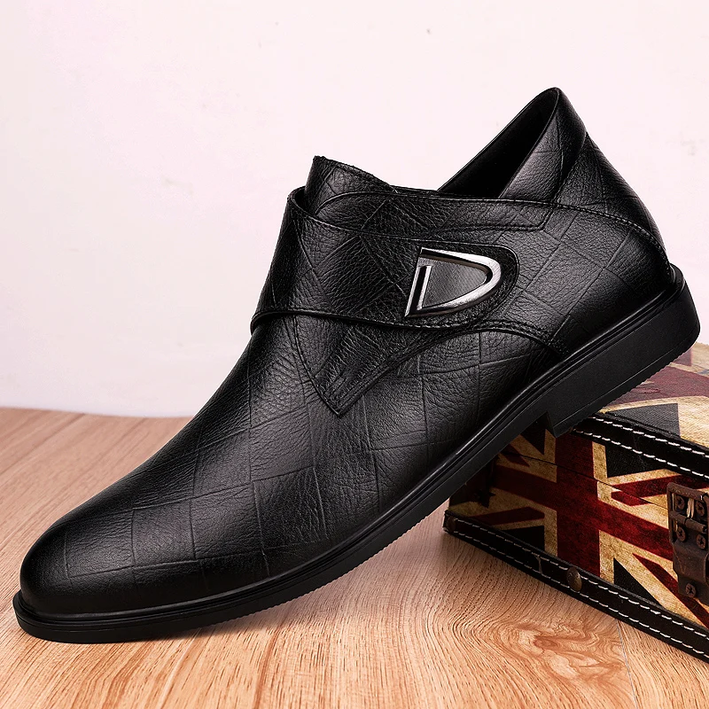 

Men Dress Shoes With Business Leather Shoes Brogue Large Size 46 Carved Italian Formal Oxford For Winter pu Dress Shoes *PS9615