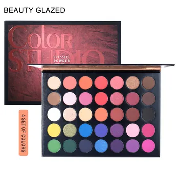

Beauty Glazed 35 Color Studio Matte & Shimmer Eye Shadow, Highly Pigmented Makeup Palette, Long Lasting Eyeshadow Palette