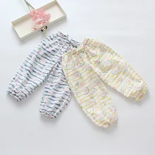 Импортные товары; ; коллекция года; новые стильные детские противомоскитные штаны с принтом для детей; Капри для мужчин и женщин