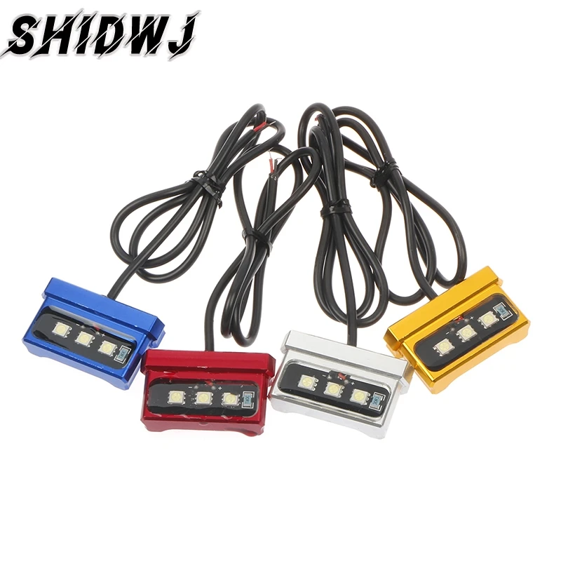1pcs 12V Motorcycle Taillight LED Moto Signal Luces License Plate Light Universal Motorcycle License Plate Light