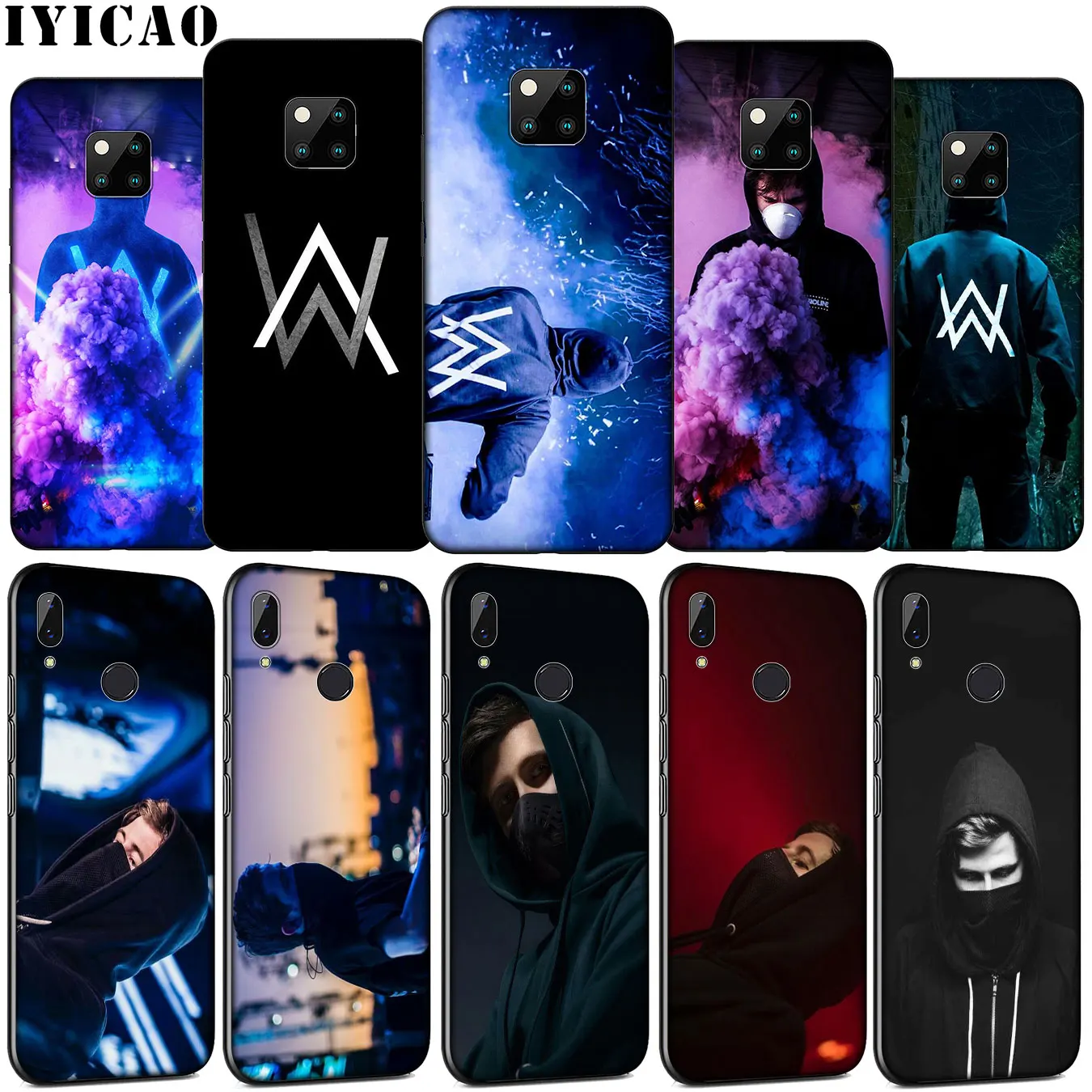 Мягкий силиконовый чехол для телефона IYICAO Alan Walker DJ Huawei Mate 30 20 10 Pro Nova 5i 4 3 3i 2i 2 Lite