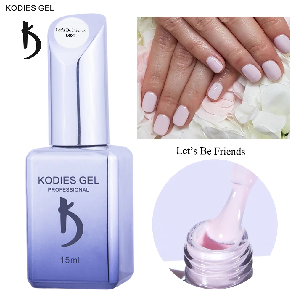 KODIES GEL French Pink Nails Gel Polish 15ml UV Semi Permanent Vernis Hybrid Varnish Nude Summer Color Nail Art Gellak Supplies | Красота и