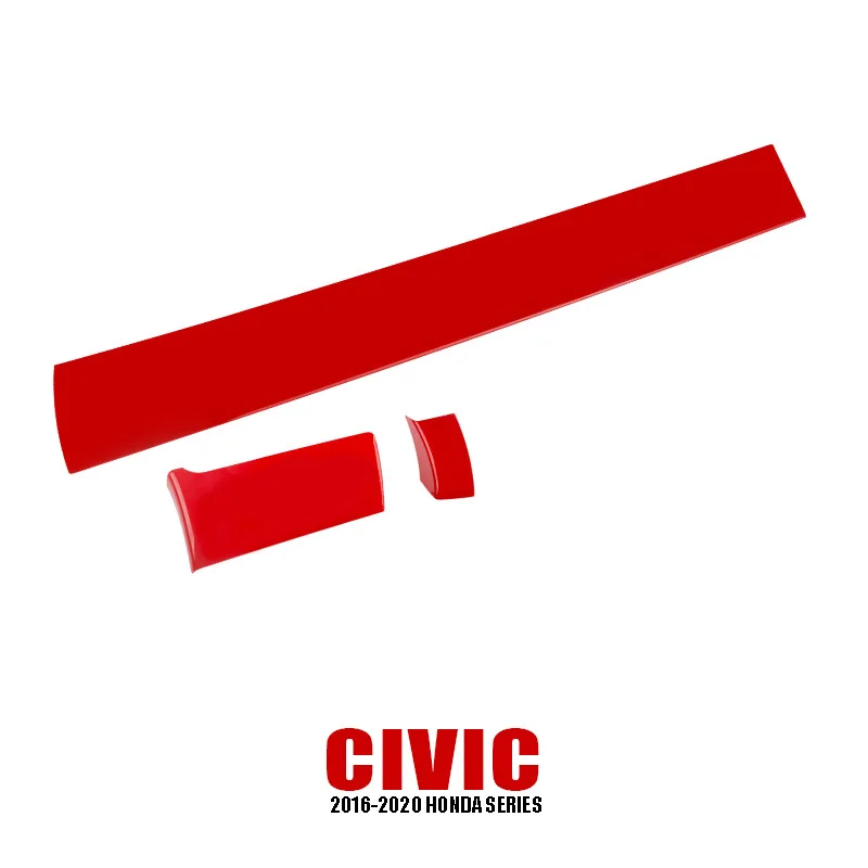 

It is suitable for 16-21 Honda 10 generation Civic Center Console decoration strip, interior decoration paste civic modification