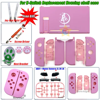 

For Nintendo Switch Console Replacement Shell Case Cover for Nintend Switch NS Joy-Con Controller Rubber Oil Housing Shell case