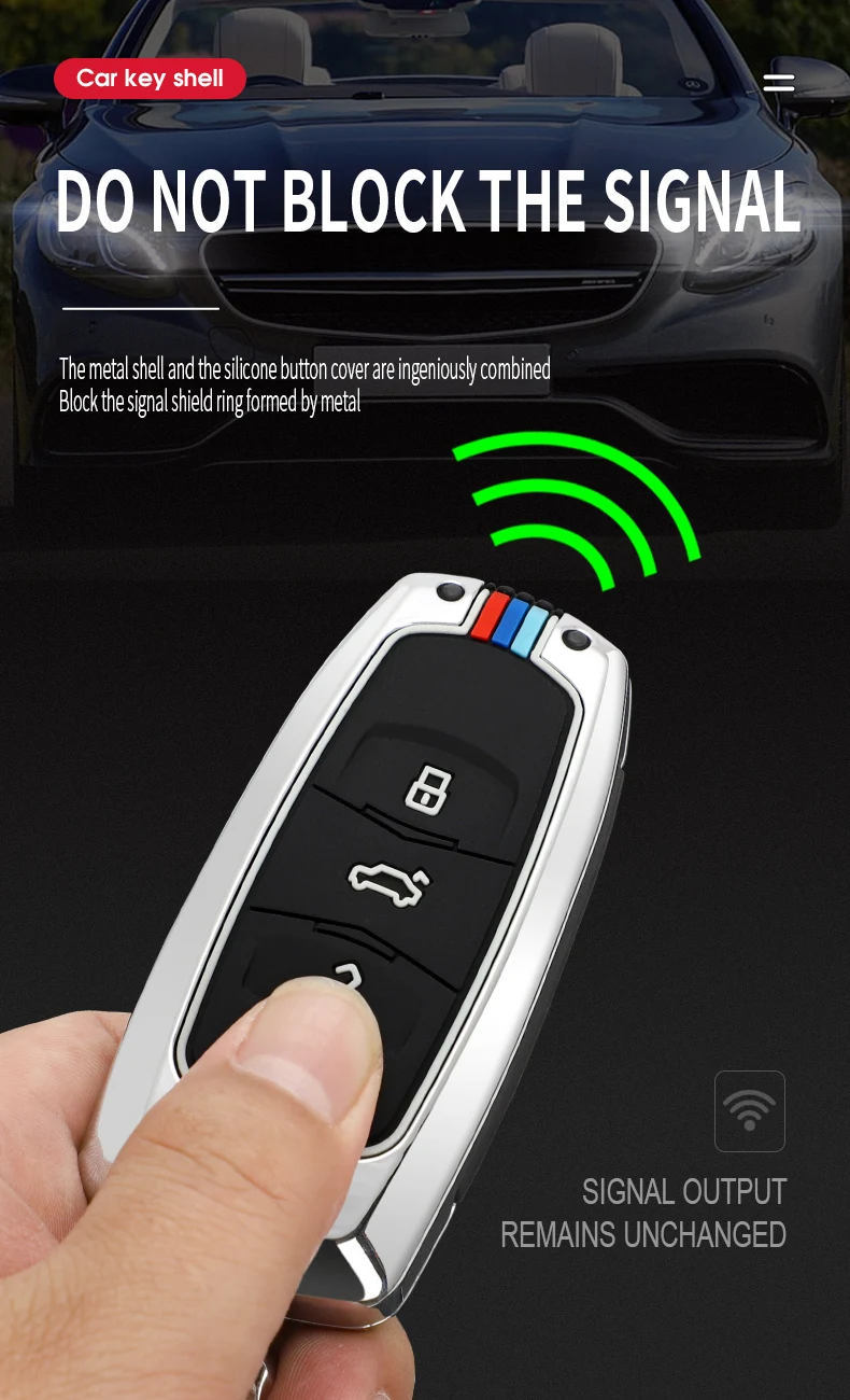 Metal Car Smart Key Case Cover Shell Fob For Geely Boyue Atlas NL3 Emgrand X7 EX7 EC7 GT GC9 Borui Coolray Protector Accessories - H1491848387de46c6a5cc85abbd4febd8R