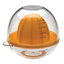 Ручной кухонный инструмент лимонная соковыжималка с мерным стаканом портативный Круглый Диспенсер соковыжималка