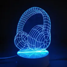 В настоящее время доступны AliExpress изменение цвета 3D ночник креативное простое украшение домашнего декора настенные наклейки