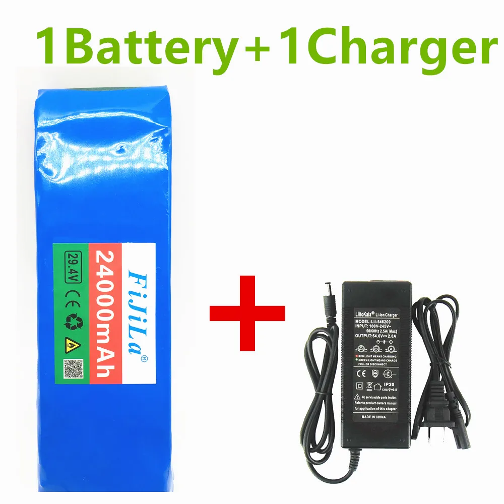24V Battery 7S3P 29.4V 16Ah Li-ion Pack with 20A Balanced BMS for Electric Bicycle Scooter Power Wheelchair +2A Charger | Электроника