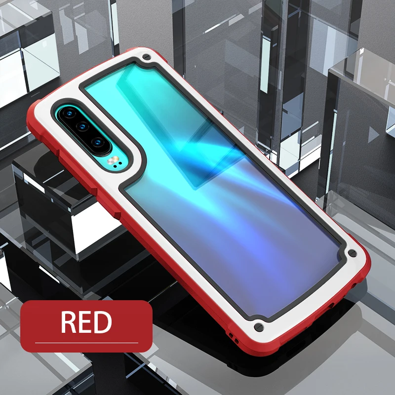 Candy Red White ASINA бампер чехол для huawei P30 Pro P20 силиконовый роскошный противоударный Прозрачный чехол для телефона для huawei mate 20 Pro P30 P20 чехол - Цвет: Candy Red White