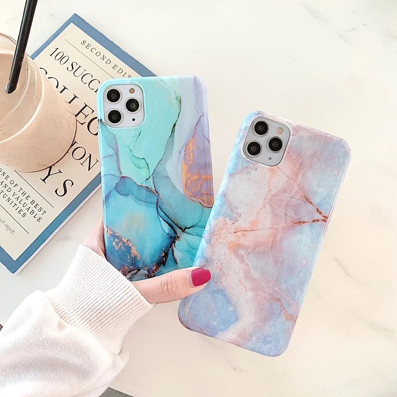 Модный мраморный чехол для iphone XS MAX XR X Силиконовый телефона 11 pro max 7 8 plus Мягкий