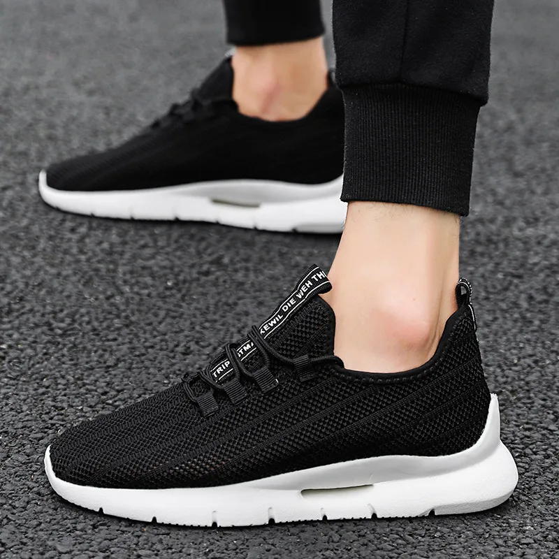 

Men's Casual Shoes Explosion Summer Breathable Lightweight A Pedal Flynit Trend Shoes Wear-Resistant Men's Fashion Sneakers