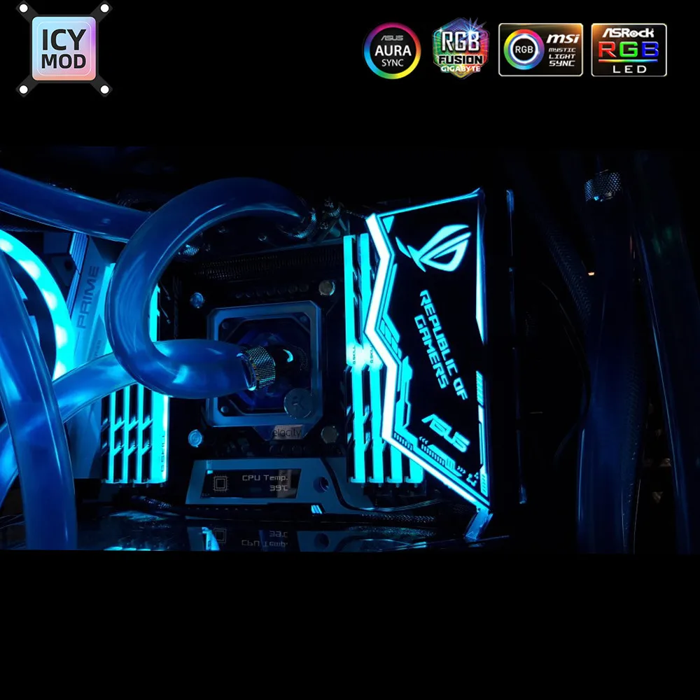 Generic Vertical Gpu Bracket Rgb Vga Standholder Video Card Support Rog Belief Figure 12v/5v