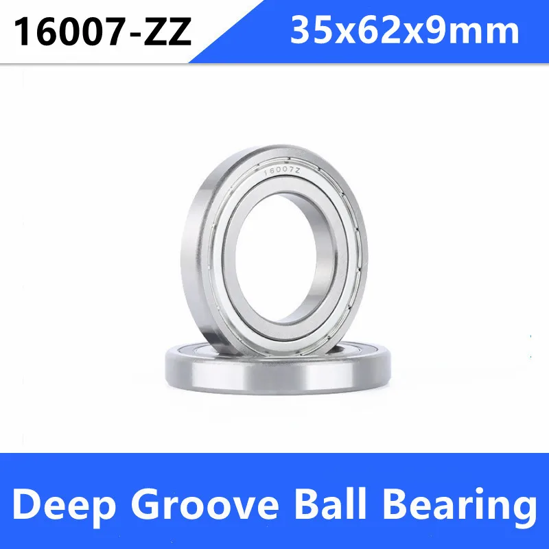 

10pcs/lot 16007ZZ 16007Z 16007 Z ZZ shielded 35x62x9 mm Deep Groove Ball bearing Shaft 35*62*9mm