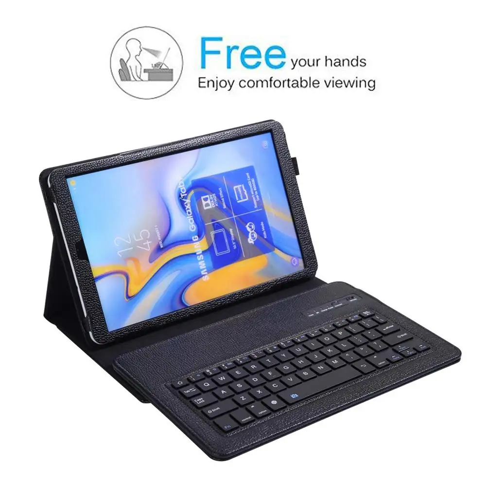 Съемный Bluetooth для samsung Tab A 10,1 T590 T595 Клавиатура чехол Подставка для samsung Tab A T590 T595 Беспроводная крышка клавиатуры