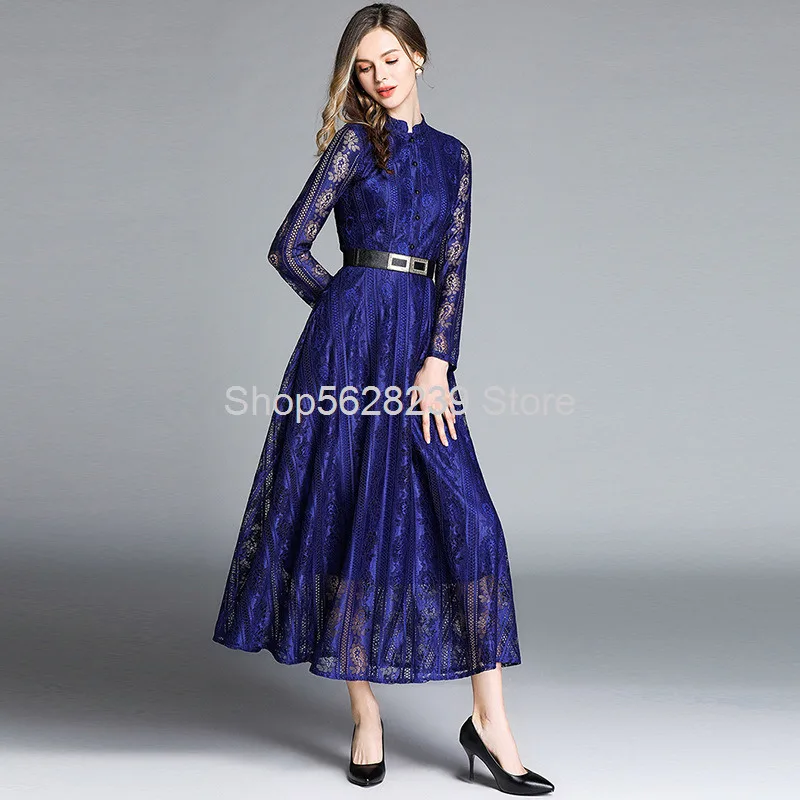 

2020 Pack Lace Hollow Out Big Pendulum Middle Long Skirt Skirt