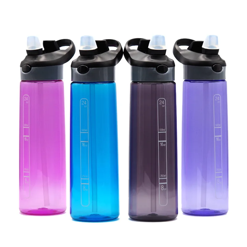 

New Style Creative Outdoor Glass Large-Volume Mention Bounce Suction Nozzle Tritan Plastic Cup Portable Sports Bottle