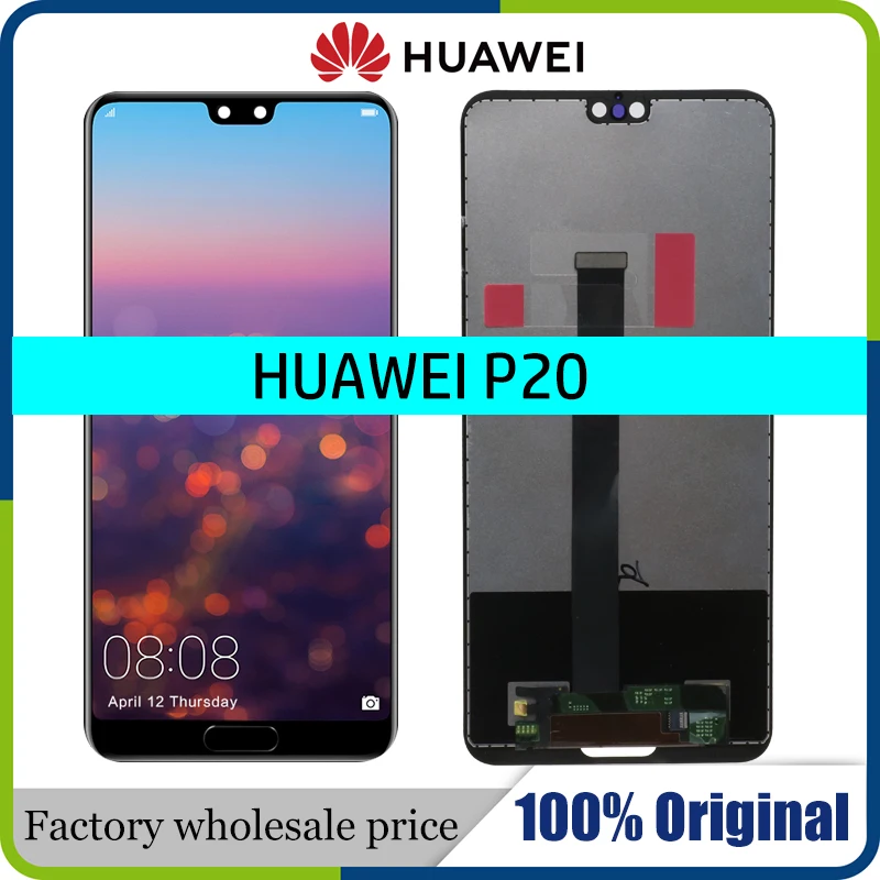 ЖК-дисплей с рамкой для huawei P20 EML-L09 EML-L22 EML-L29 EML-AL00 ЖК-дисплей Дисплей Сенсорный экран дигитайзер в сборе для замены