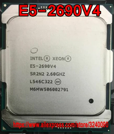 Процессор Intel Xeon E5-2690V4 SR2N2 2 60 ГГц 14 ядер 35 Мб LGA2011-3 E5-2690 V4 E5 2690V 4 2690 | Компьютеры и офис