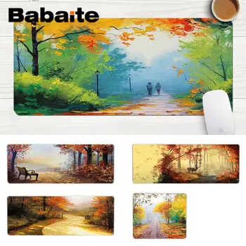 

Babaite Yellow Leaves Autumn Leaves DIY Design Pattern Game mousepad Comfort Mouse Mat Gaming Lockedge Mousepad Gaming Mouse Pad