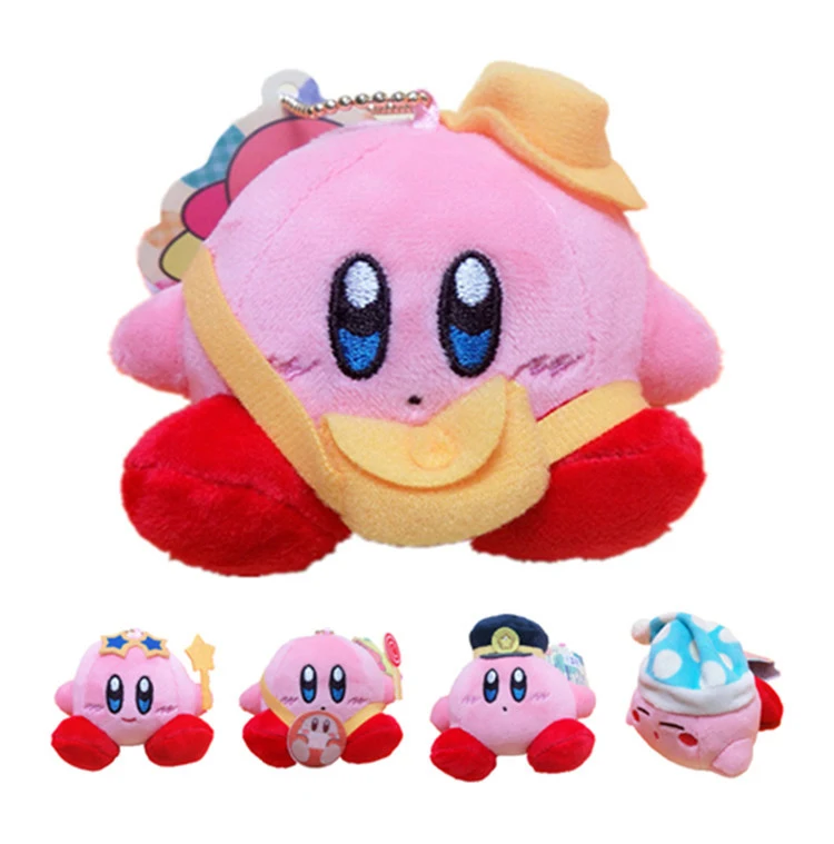 8 см Kawaii Lovely Kirby Star Plushie брелок Милая Мини Мягкая кукла для девочек украшение