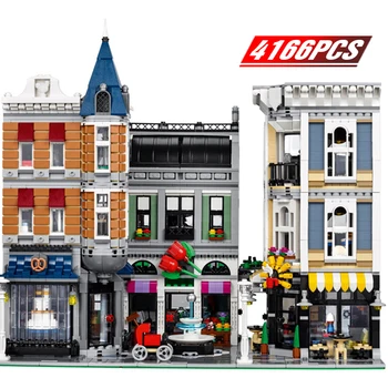 

Technic Creator Expert Assembly Square Building Blocks Set With lighting City Street View Holiday Gift Toys for Adults Kids