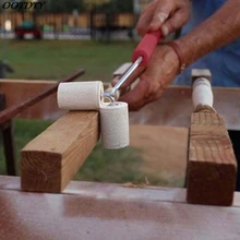Щеточный валик для красок, двойной малярный валик, инструмент для красок ограждений, просто используйте ручку, чтобы использовать двойной малярный валик