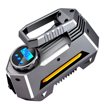 

12V 120W 120PSI Electric Larger Flow Car Digital Air Compressor Portable LED Display Emergency Multifunctional Tyre Inflator
