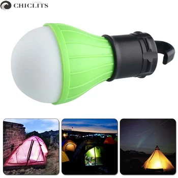 

High Power 4.2V Led Bulb Mini Portable Led Lamp Outdoor Camp Tent Night Fishing Hanging Light Green Yellow Battery Emergency LED
