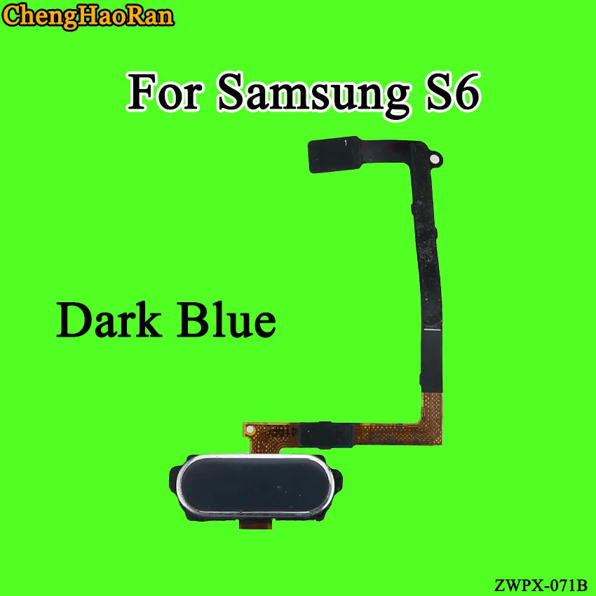 ChengHaoRan 1 шт. для Samsung Galaxy S6 G920F сканер отпечатков пальцев гибкий кабель Кнопка возврата домой ключ гибкий кабель запасные части