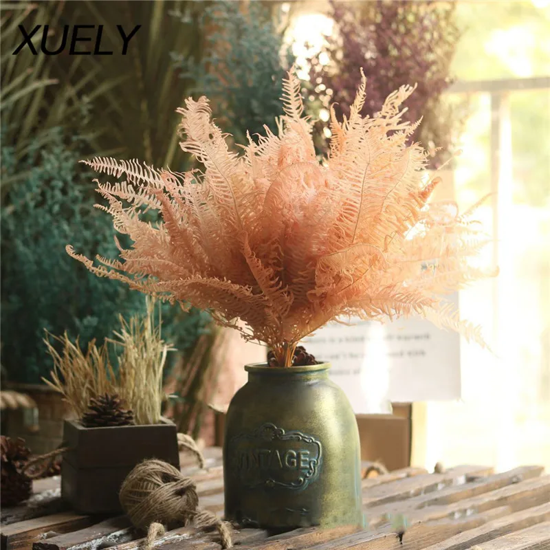Natural Dried Fern Leaf Bunch Flower Plant Home Wedding Party Grass Decoration 