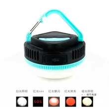 Перезаряжаемый кемпинговый светильник/ стильный светильник для палатки/авариПредупреждение ющий портативный светильник/белый и красный теплый трехцветный/2400ma/As18