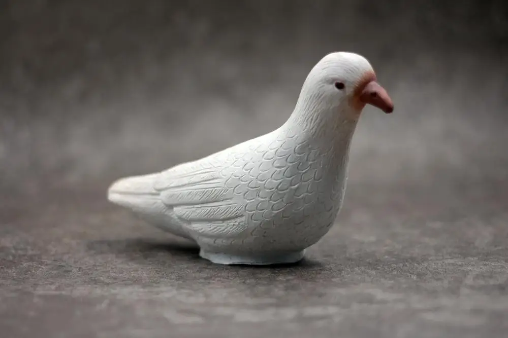 Feetless Rubber Dove Живой латексный Голубь/резиновый поддельный магический голубь трюки маг сцена крупным планом иллюзии трюк аксессуары появляющийся Vanish Magia - Цвет: Feetless Rubber Dove