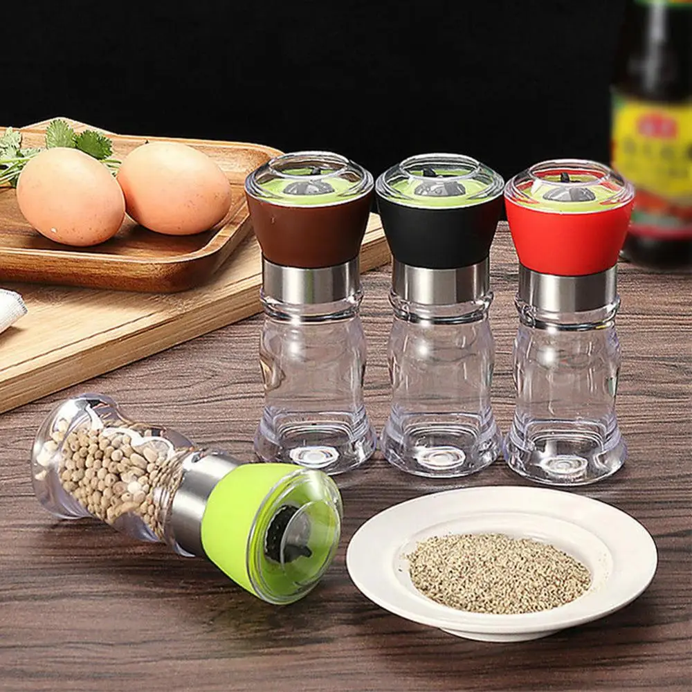 

Kitchen Gadget Portable Manual Hand Twist Pepper Mill Spice Salt Grinder Durable Kitchen Grinding Tool Multi-purpose Mill Cruet
