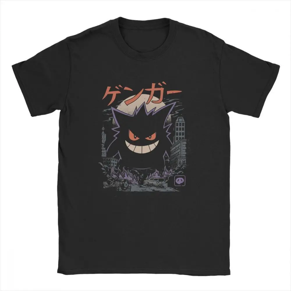 

one yona Gengar Kaiju Japan Style Pokemon Clothes Comedy Fashion T-Shirts Men Novelty Pure Cotton Tees Short Sleeve Unique