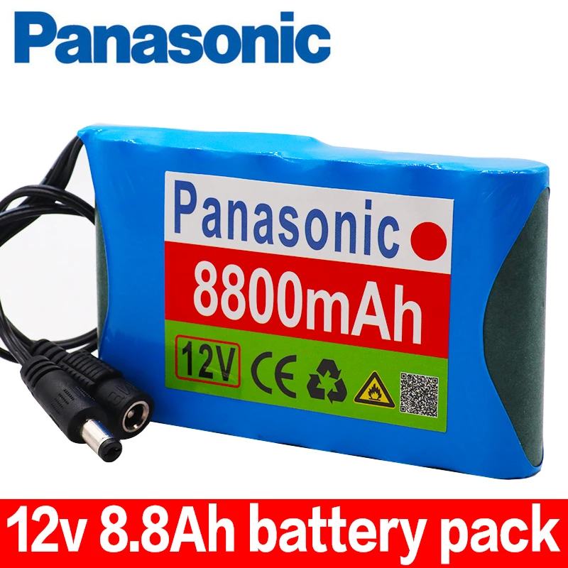 

High Quality DC 12V 8800mAh 18650 Lithium Ion Rechargeable Battery Pack Charging Mobile Power for All 12V appliances, washing