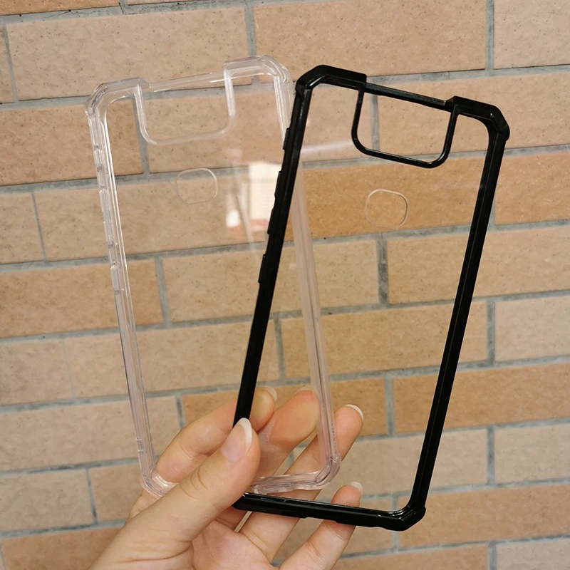 Акриловый противоударный силиконовый прозрачный пластиковый чехол для Asus Zenfone 6